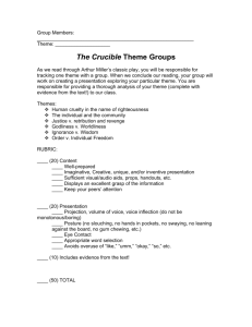 The Crucible Theme Groups