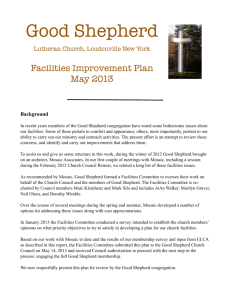 Facilities Plan May 2013 - Good Shepherd Lutheran Church