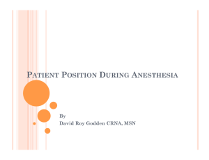 patient position during anesthesia