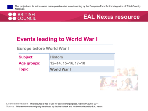 Europe before WW1 PDF - EAL Nexus