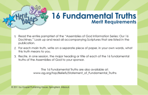 16 Fundamental Truths