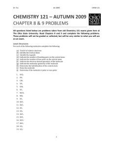 Chapter 8 and 9 Problems