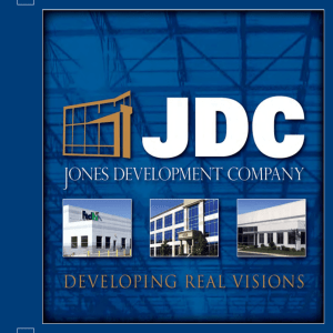 JDC brochure - Jones Development Company