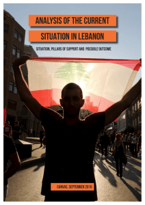 ANALYSIS OF THE CURRENT SITUATION IN LEBANON
