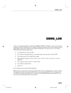 DBMS_LOB - Extras Springer