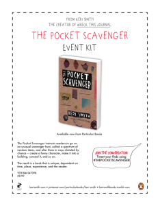 Pocket Scavenger Event Kit England 2