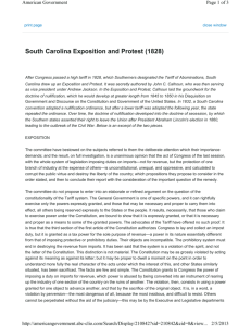 South Carolina Exposition and Protest (1828)