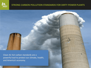 NRDC: Strong Carbon Pollution Standards for Dirty Power Plants