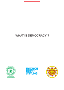 what is democracy - Bibliothek der Friedrich-Ebert