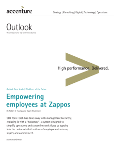 Empowering employees at Zappos