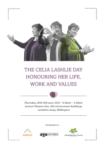 the celia lashlie day honouring her life, work and values