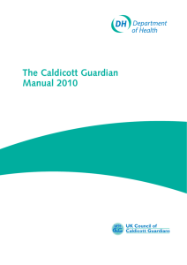 The Caldicott Guardian