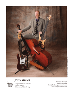 john adams - Congruent Music