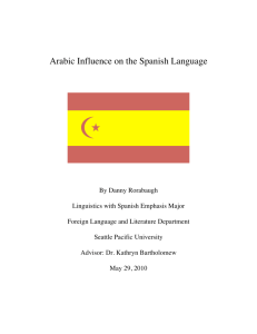 Arabic Influence on Spanish