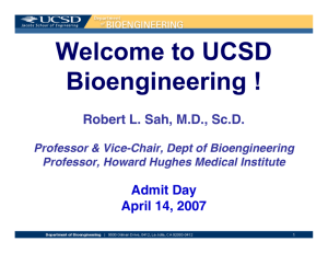 Bioengineering - UCSD Jacobs School of Engineering
