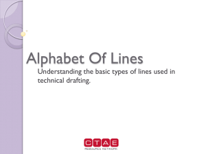 PowerPoint on the alphabet of lines