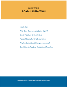 road jurisdiction