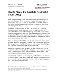 How to Figure the Absolute Neutrophil Count