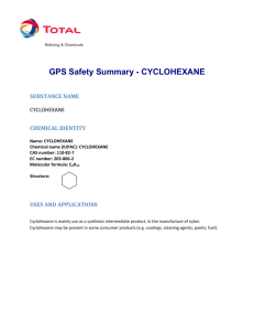 GPS Safety Summary - CYCLOHEXANE