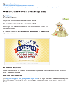 Ultimate Guide to Social Media Image Sizes