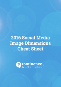 2016 Social Media Image Dimensions Cheat Sheet