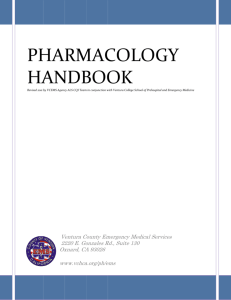 Pharmacology Handbook - Ventura County Health Care Agency