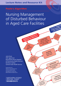 Nursing Management of Disturbed Behaviour in Aged Care Facilities