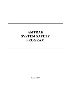 amtrak system safety program - Florida Department of Transportation