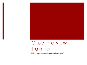 Case Interview Training