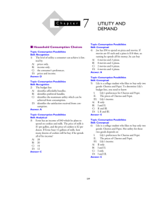 7 UTILITY AND DEMAND