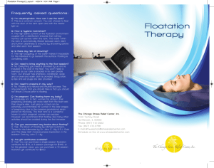 Floatation Therapy - Chicago Stress Relief Center