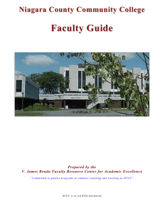 Faculty Guide - Niagara County Community College