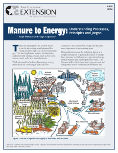Manure to Energy:Understanding Processes, Principles and Jargon