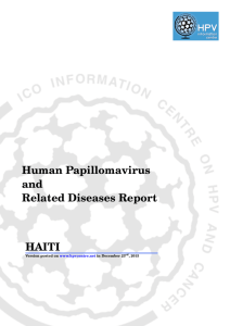 Haiti - ICO Information Centre on HPV and Cancer