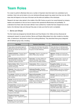 Benne And Sheats Group Roles 4