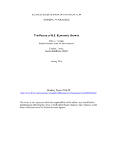 The Future of US Economic Growth - Federal Reserve Bank of San