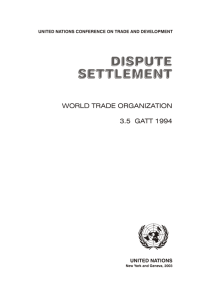 world trade organization 3.5 gatt 1994