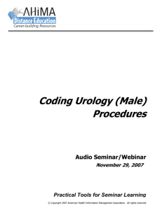 Coding Urology (Male) Procedures - American Health Information
