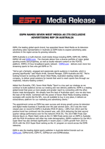 espn names seven west media as its exclusive advertising rep in