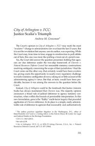 City of Arlington v. FCC: Justice Scalia's Triumph