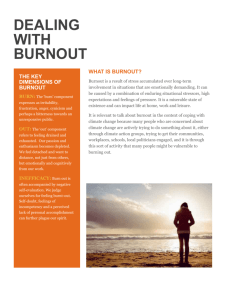 dealing with burnout - Australian Psychological Society