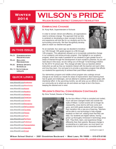 WILSON's PRIDE - Wilson School District