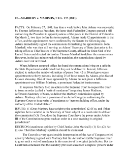 Worksheets Marbury V Madison Worksheet marbury v madison 1803 5 us 137 facts on