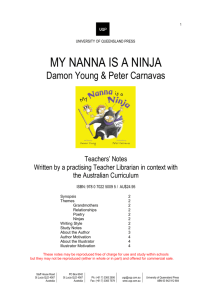 My Nanna is a Ninja - University of Queensland Press