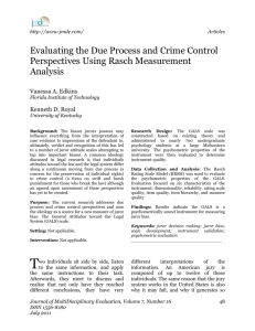 Evaluating the Due Process and Crime Control Perspectives Using