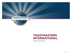 Brand Manual - Toastmasters International