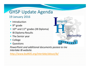 GHSP 9-11 Update 19 January 2016 (slides 1-10)