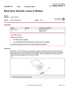 Back Door Garnish Loose or Broken - Fixed-Ops