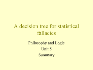 A decision tree for statistical fallacies