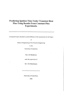 Predicting Ignition Time Under Transient Heat Flux Using Results
